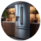 a stainless steel refrigerator