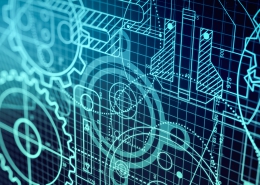 a holographic blueprint schematic